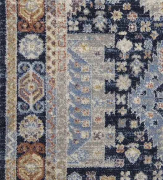 Castle Bukhara Persian Runner Sky Blue