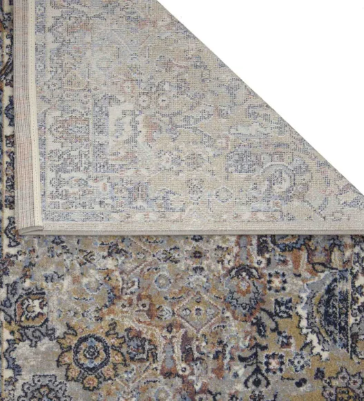 Castle Faded Floral Vintage Runner L.Grey