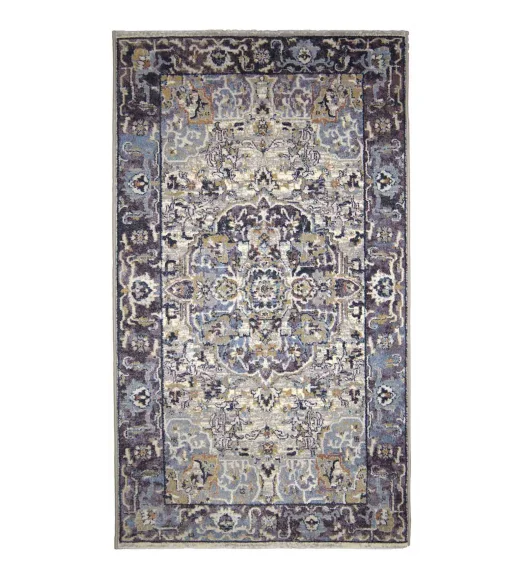 Castle Medallion Neo Classical Runner Mauve