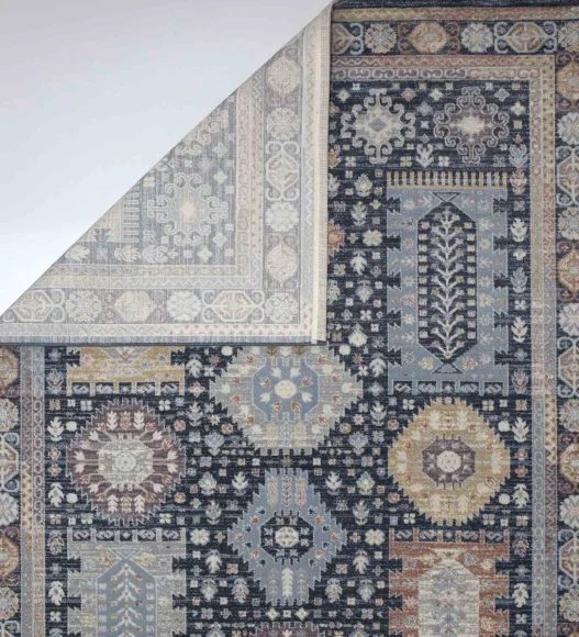 Castle Bukhara Persian Carpet Sky Blue