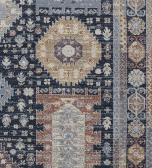 Castle Bukhara Persian Carpet Sky Blue