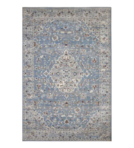 Castle Neo Classical Carpet Blue