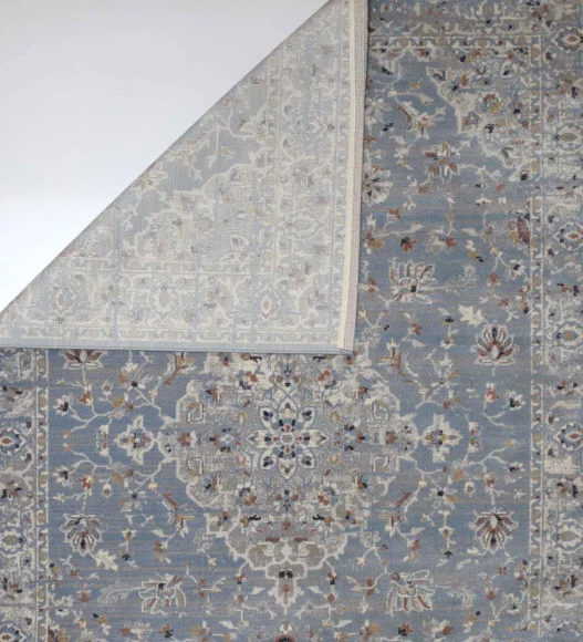 Castle Neo Classical Carpet Blue