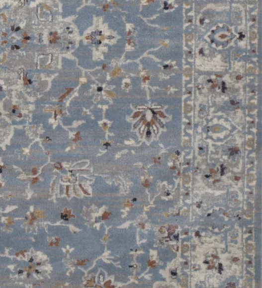 Castle Neo Classical Carpet Blue