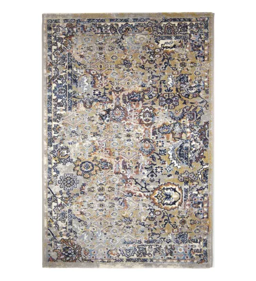 Castle Faded Floral Vintage Carpet L.Grey