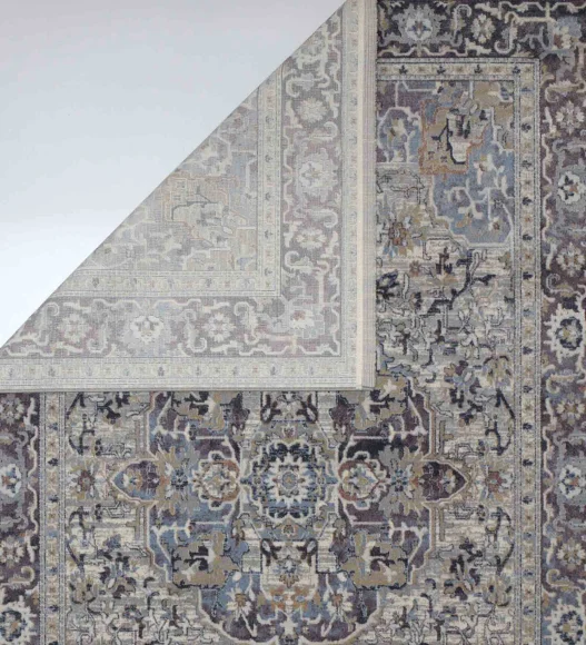 Castle Medallion Neo Classical Carpet Mauve