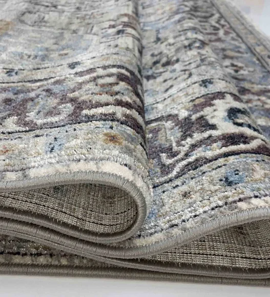 Castle Medallion Neo Classical Carpet Mauve