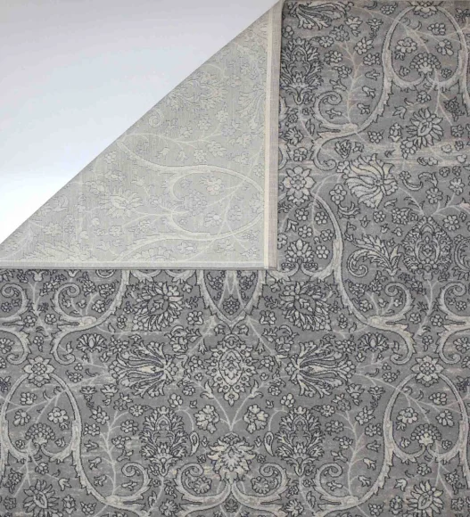 Castle Vineyard Neo Classical Carpet Silver Grey