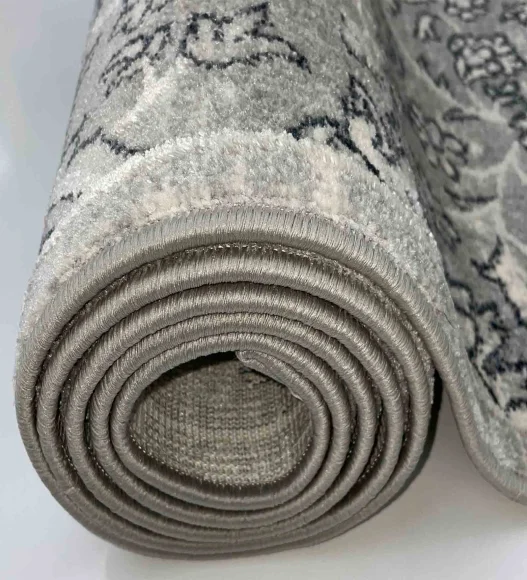 Castle Vineyard Neo Classical Carpet Silver Grey