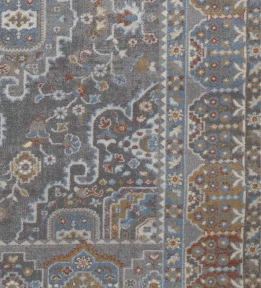 Castle Rustic Neo Classical Carpet Rust