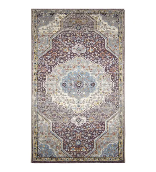 Castle Medallion Neo Classical Carpet L.Purple