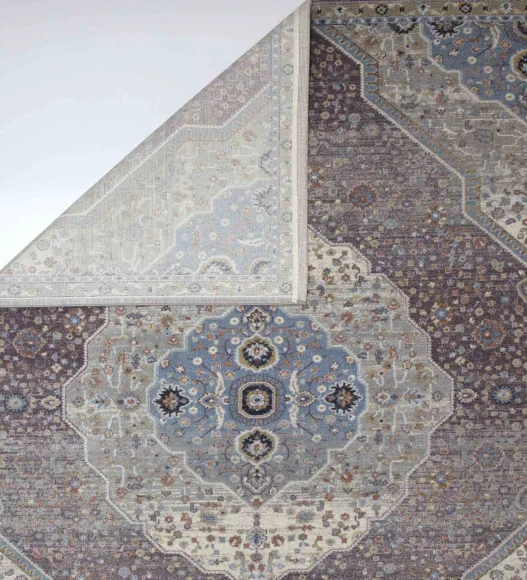 Castle Medallion Neo Classical Carpet L.Purple