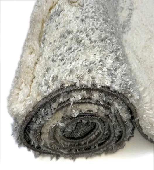 Husky Silver Line Shaggy Runner Silver Grey