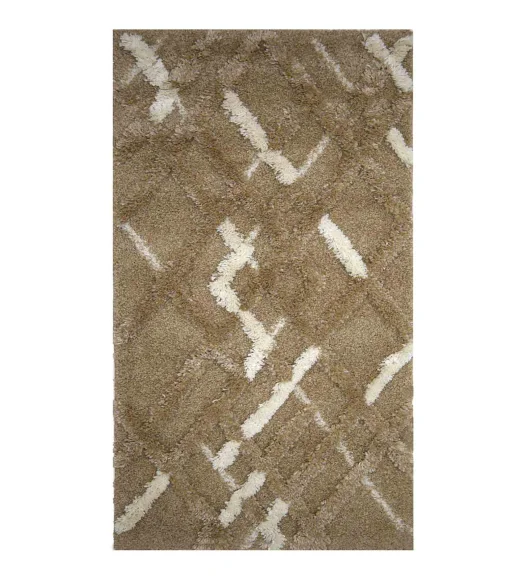 Husky Diamond Shaggy Runner L.Brown