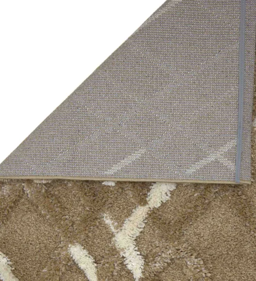Husky Diamond Shaggy Runner L.Brown