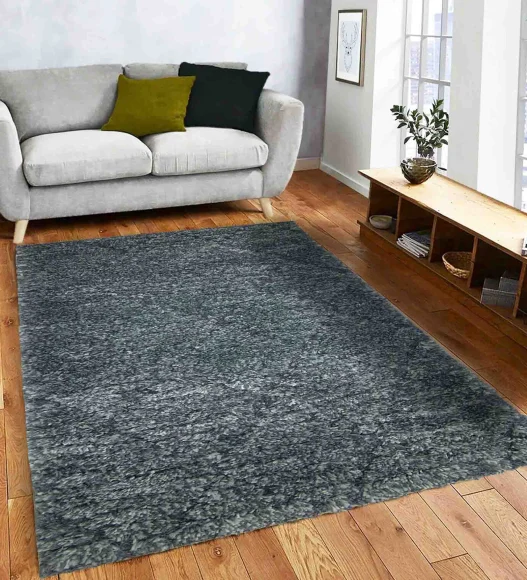 Husky Diamond Shaggy Carpet Grey