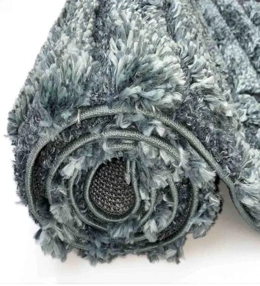 Husky Diamond Shaggy Carpet Grey