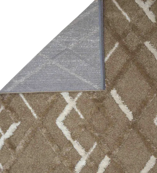 Husky Diamond Shaggy Carpet L.Brown