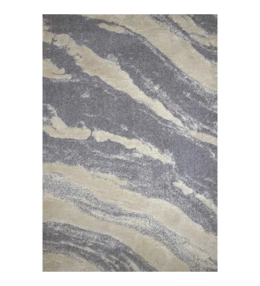 Husky Silver Line Shaggy Carpet Silver Grey
