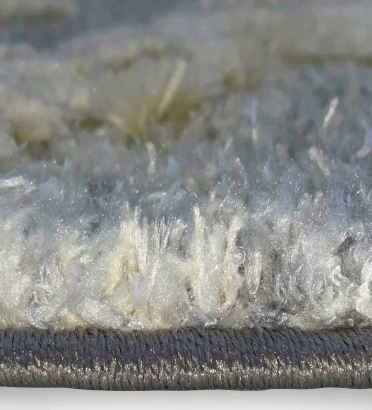 Husky Silver Line Shaggy Carpet Silver Grey