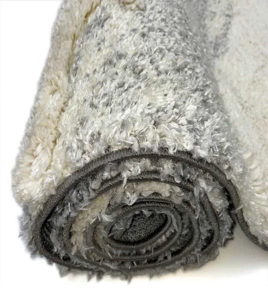 Husky Silver Line Shaggy Carpet Silver Grey