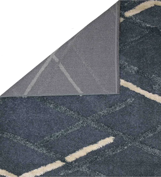 Husky Diamond Shaggy Carpet Dark Grey