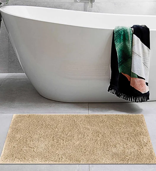 Lux Cotton Super Absorbent Bath Mat Camel