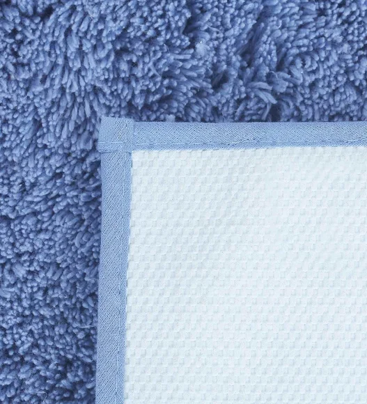 Lux Cotton Super Absorbent Bath Mat Jeans Blue