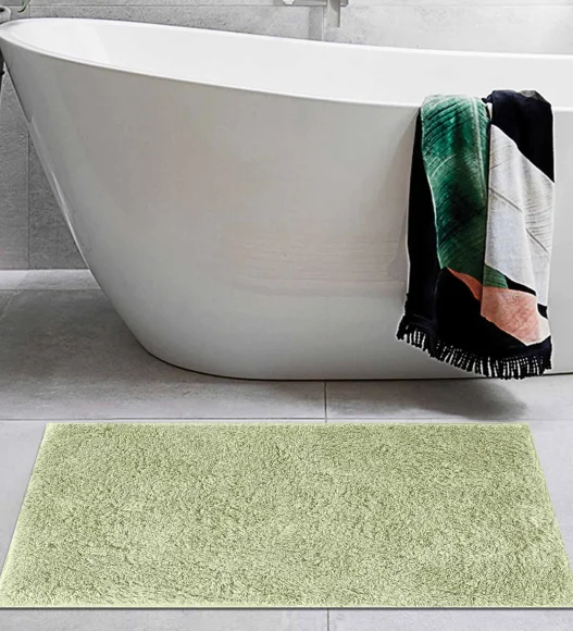 Lux Cotton Super Absorbent Bath Mat Olive