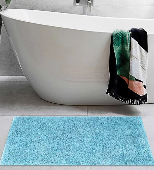 Lux Cotton Super Absorbent Bath Mat Turquoise