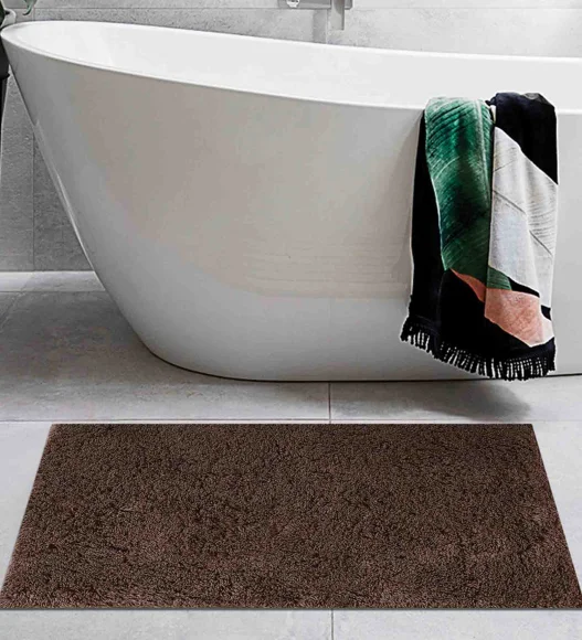 Lux Cotton Super Absorbent Bath Mat Chocolate Dk