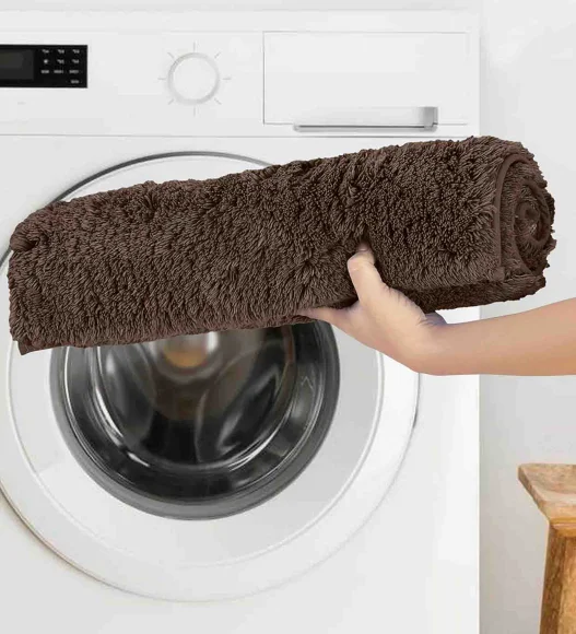 Lux Cotton Super Absorbent Bath Mat Chocolate Dk