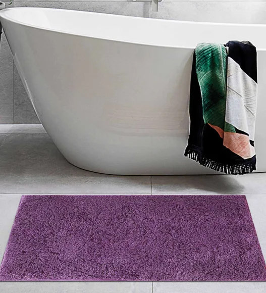 Lux Cotton Super Absorbent Bath Mat Mouve