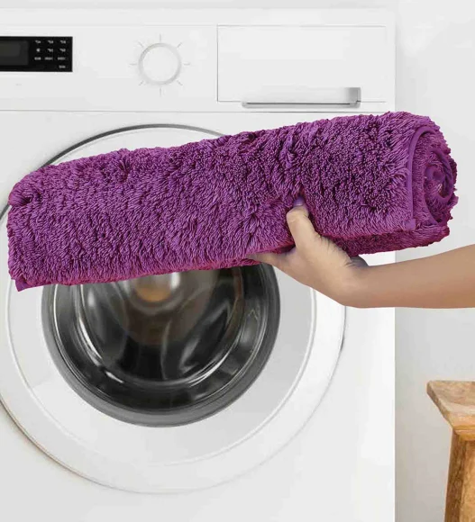 Lux Cotton Super Absorbent Bath Mat Mouve