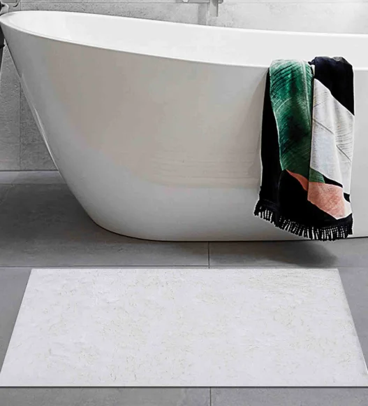 Lux Cotton Super Absorbent Bath Mat White