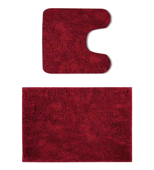 Lux Cotton Super Absorbent Bath Mat Burgundy