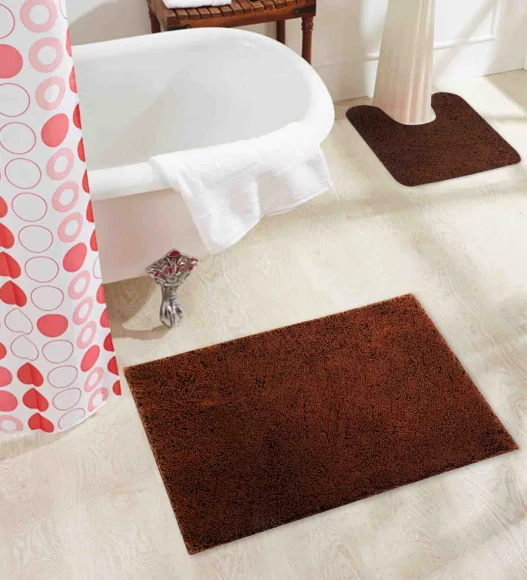 Lux Cotton Super Absorbent Bath Mat Chocolate Dk
