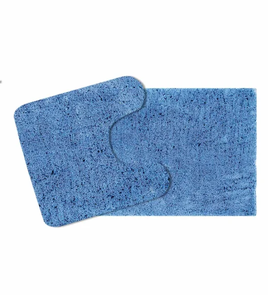 Lux Cotton Super Absorbent Bath Mat Jeans Blue