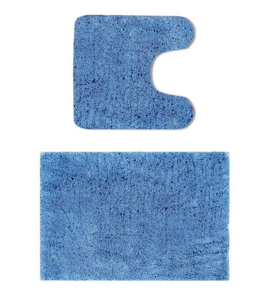 Lux Cotton Super Absorbent Bath Mat Jeans Blue