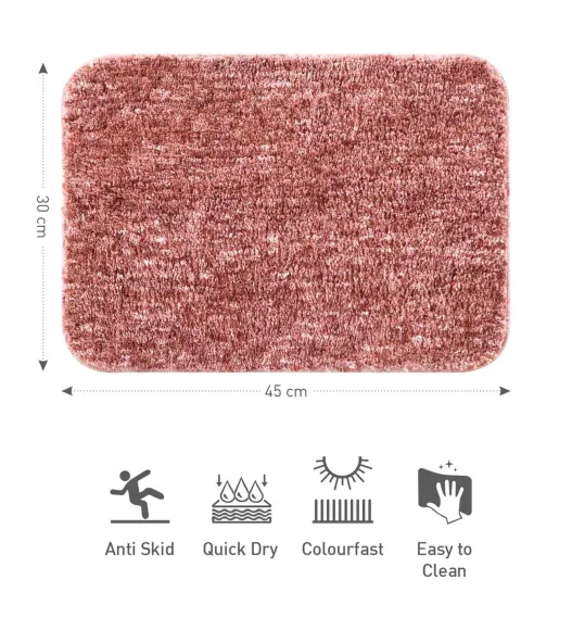 Zuby Anti skid Super Soft Bath Mat Strawberry
