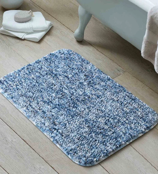 Zuby Anti skid Super Soft Bath Mat Blue