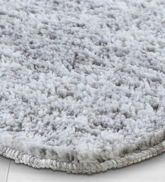Zuby Anti skid Super Soft Bath Mat Silver