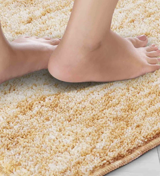Zuby Anti skid Super Soft Bath Mat Gold