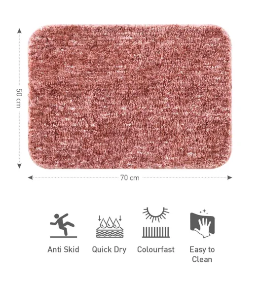 Zuby Anti skid Super Soft Bath Mat Strawberry