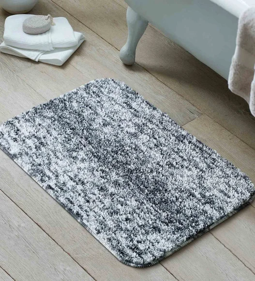 Zuby Anti skid Super Soft Bath Mat Charcoal