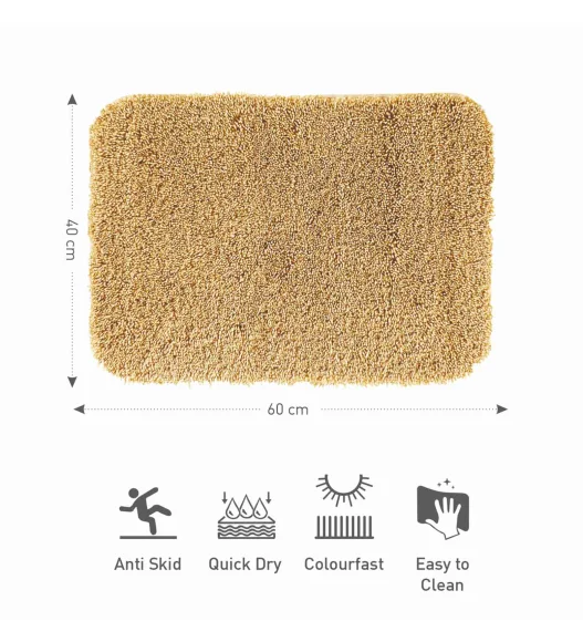Franky Quick Dry Bath Mat Fawn