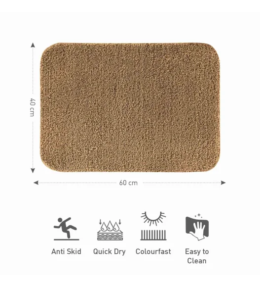 Franky Quick Dry Bath Mat Camel