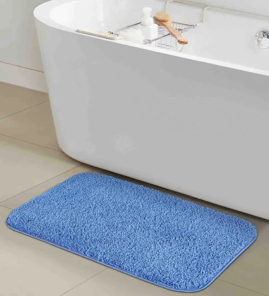 Franky Quick Dry Bath Mat Blue