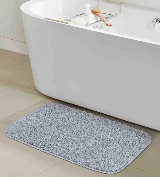 Franky Quick Dry Bath Mat Silver
