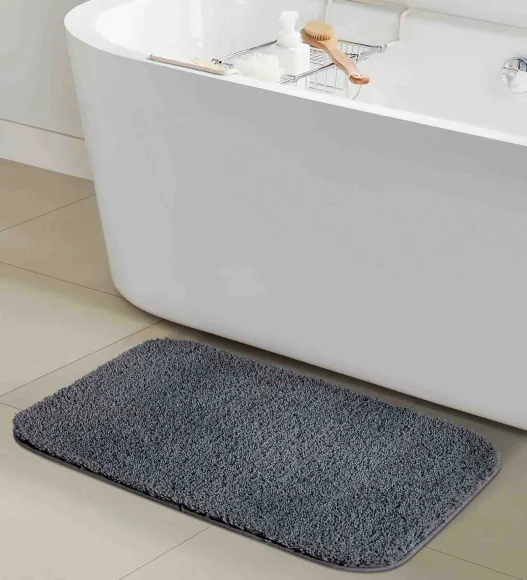 Franky Quick Dry Bath Mat D Grey